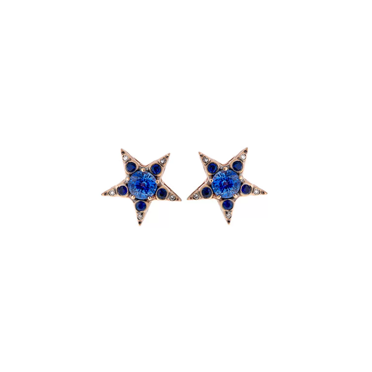 Selim Mouzannar Earrings-Istanbul Earringsblue Sapphires - Diamonds