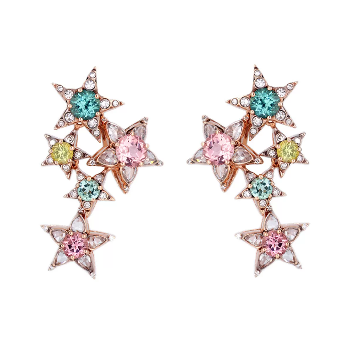 Selim Mouzannar Earrings-Istanbul Earringtourmalines - Diamonds
