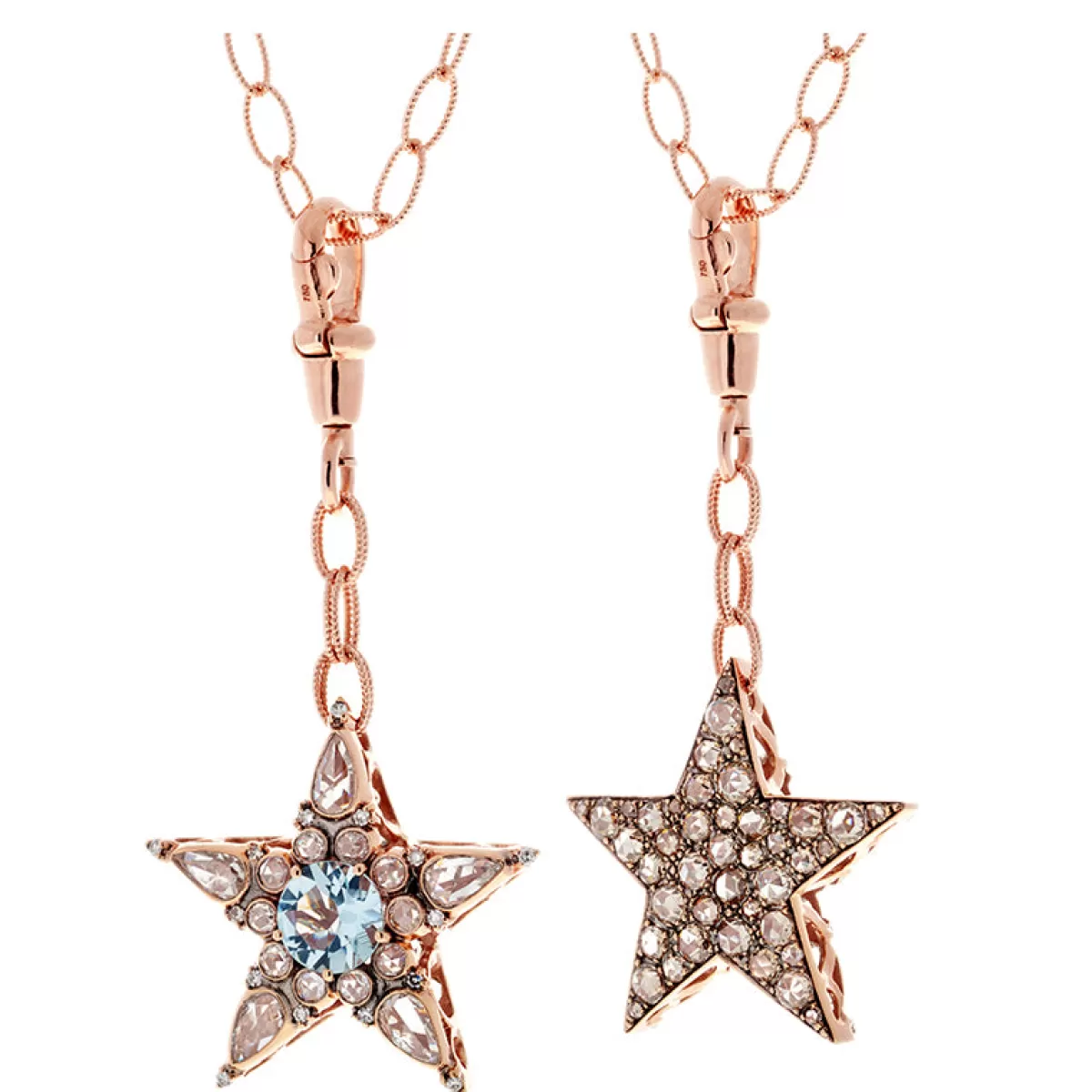 Selim Mouzannar Pendants-Istanbul Pendantaquamarine - Diamonds