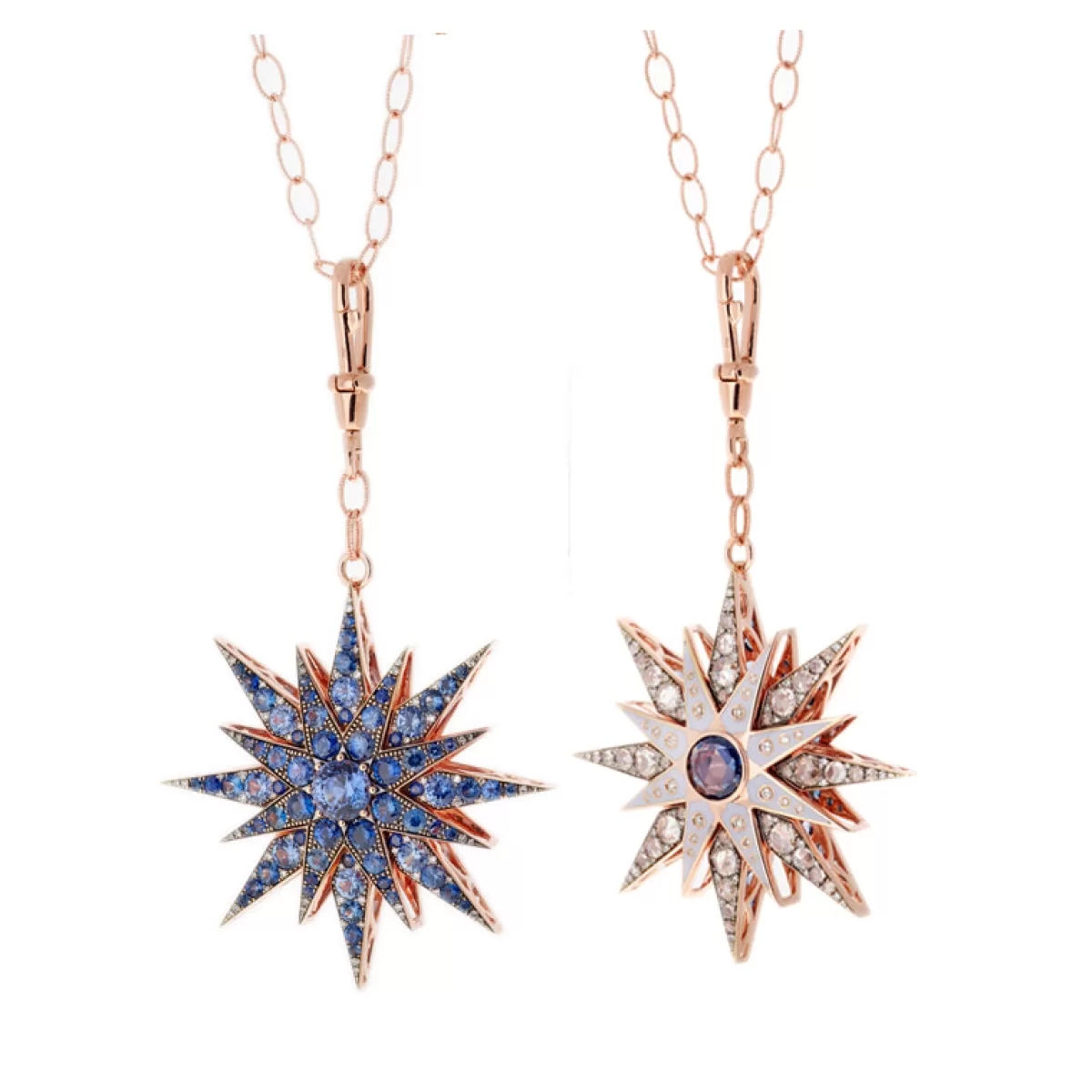 Selim Mouzannar Pendants-Istanbul Pendantblue Sapphires - Diamonds