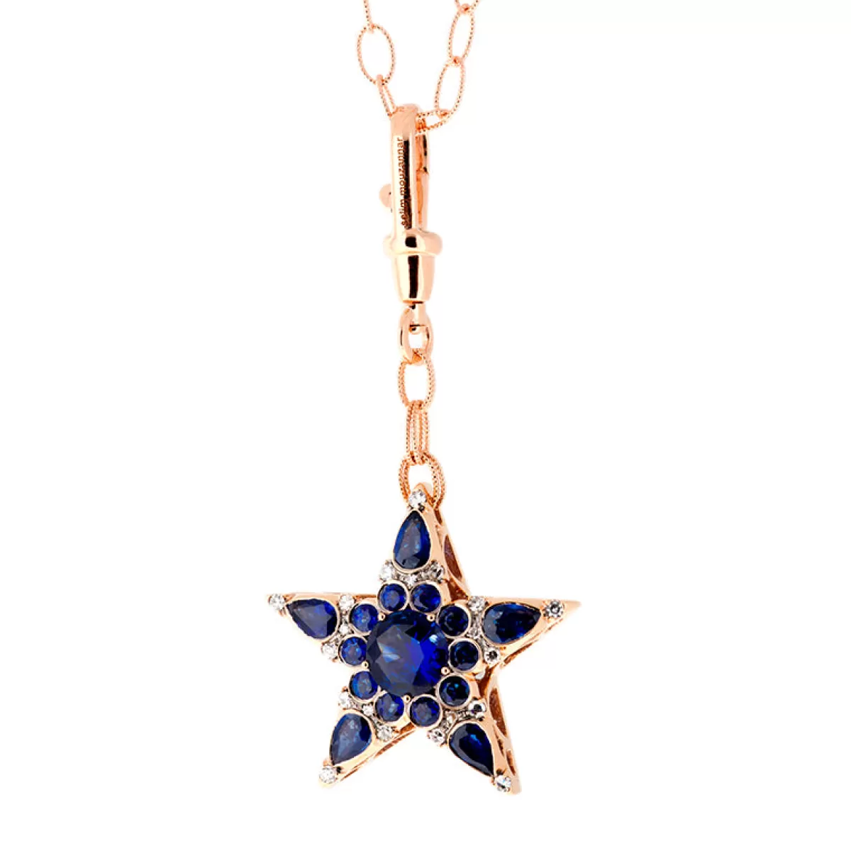 Selim Mouzannar Pendants-Istanbul Pendantblue Sapphires - Diamonds