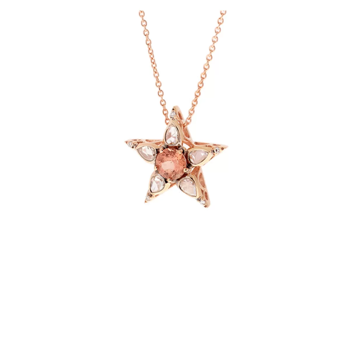 Selim Mouzannar Pendants-Istanbul Pendantpeach Tourmaline - Diamonds