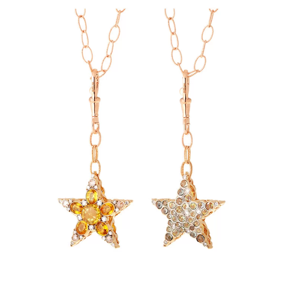 Selim Mouzannar Pendants-Istanbul Pendantyellow & Green Sapphires - Diamonds