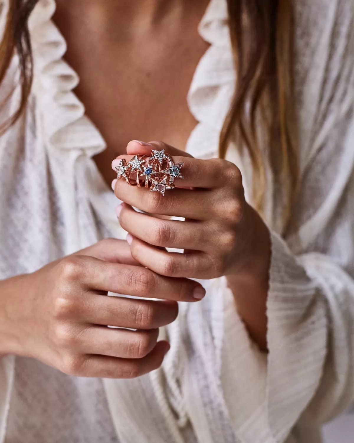 Selim Mouzannar Rings-Istanbul Ringblue Sapphire - Diamonds