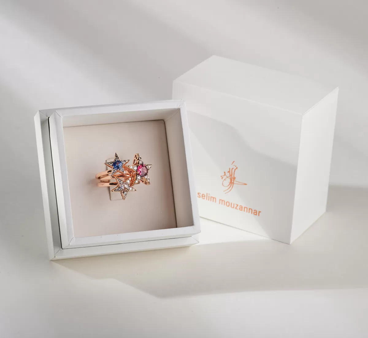 Selim Mouzannar Rings-Istanbul Ringmorganite - Diamonds
