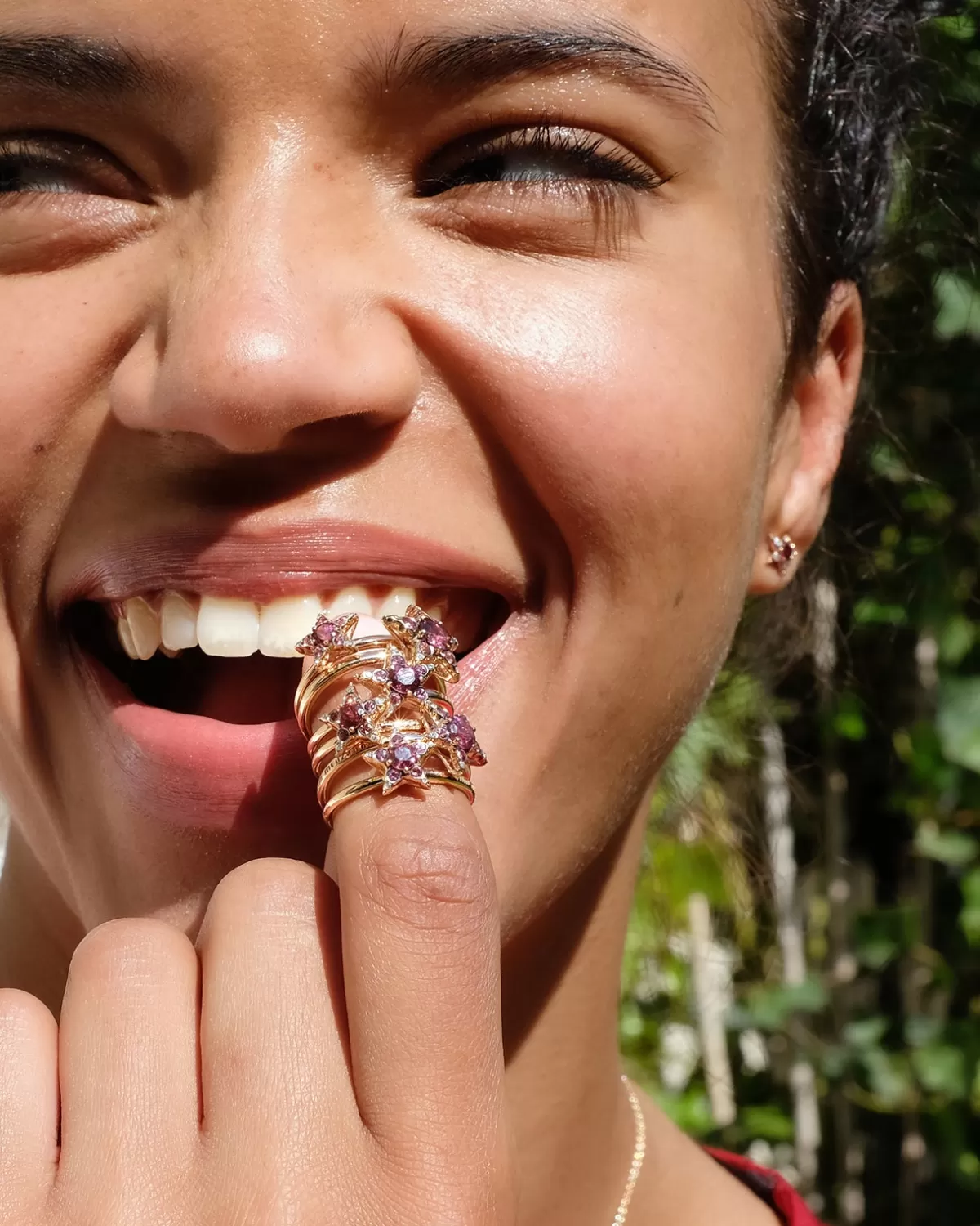 Selim Mouzannar Rings-Istanbul Ringrhodolite - Diamonds