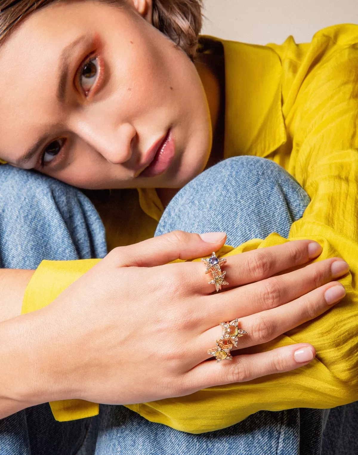 Selim Mouzannar Rings-Istanbul Ringyellow Sapphire - Diamonds