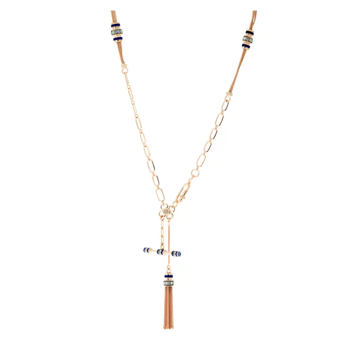 Selim Mouzannar Necklaces-Kastak Necklace Navy Bluediamonds - Blue Sapphires