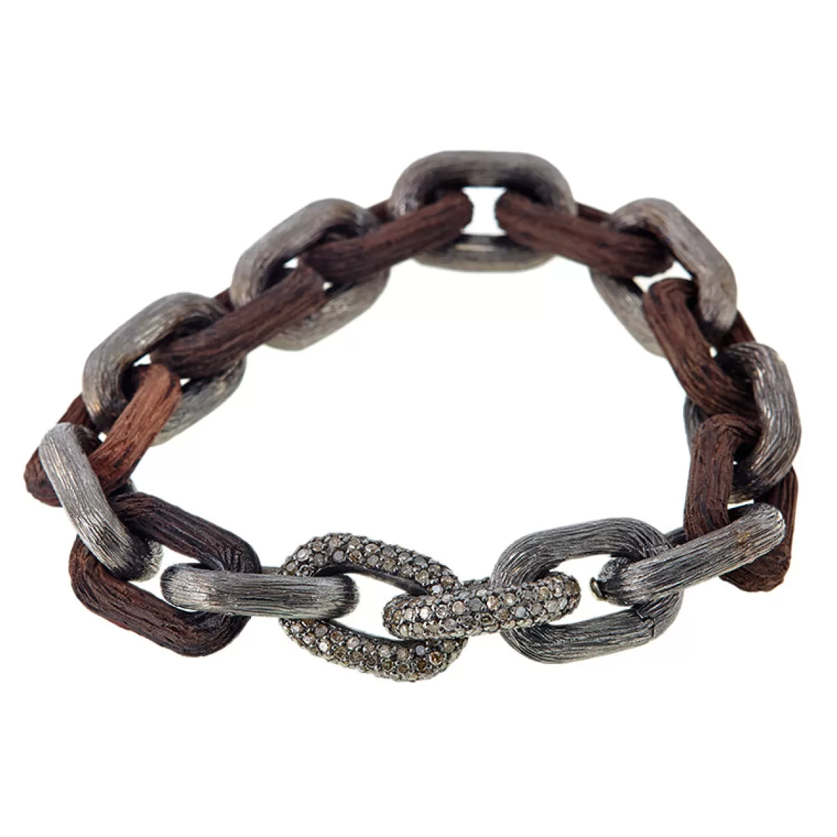 Selim Mouzannar Bracelets-Link Braceletbrown Diamonds