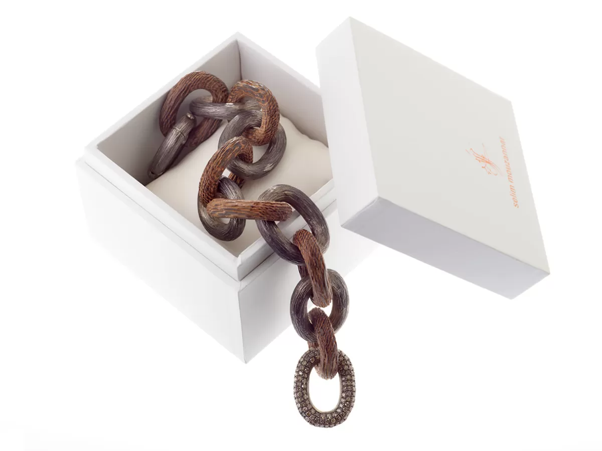 Selim Mouzannar Bracelets-Link Braceletbrown Diamonds