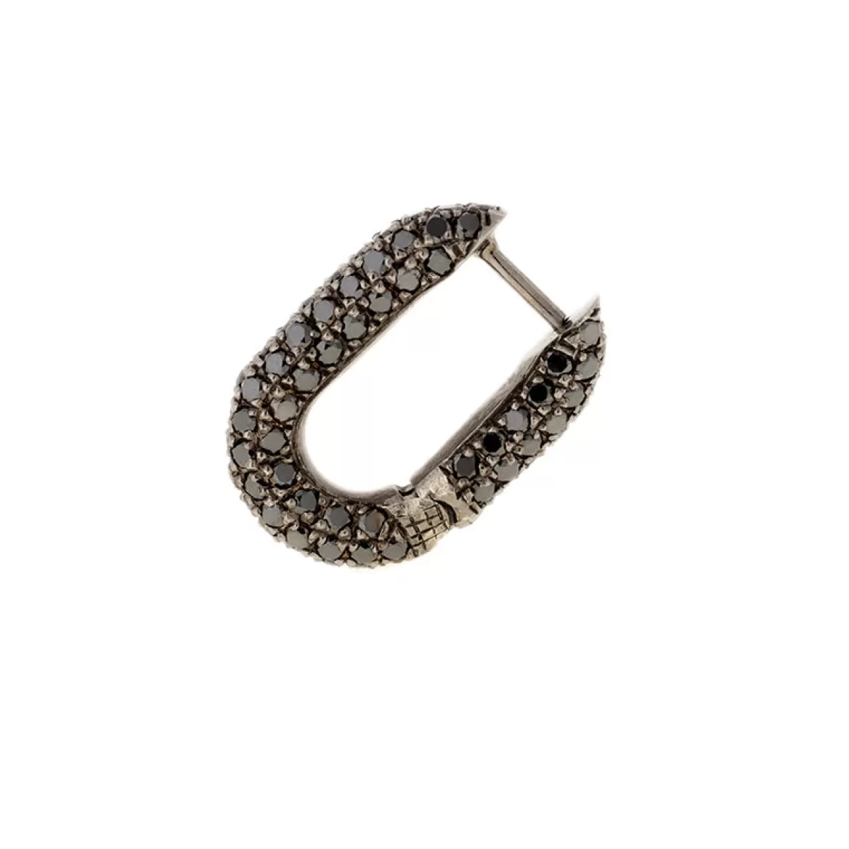 Selim Mouzannar Earrings-Link Earringblack Diamonds