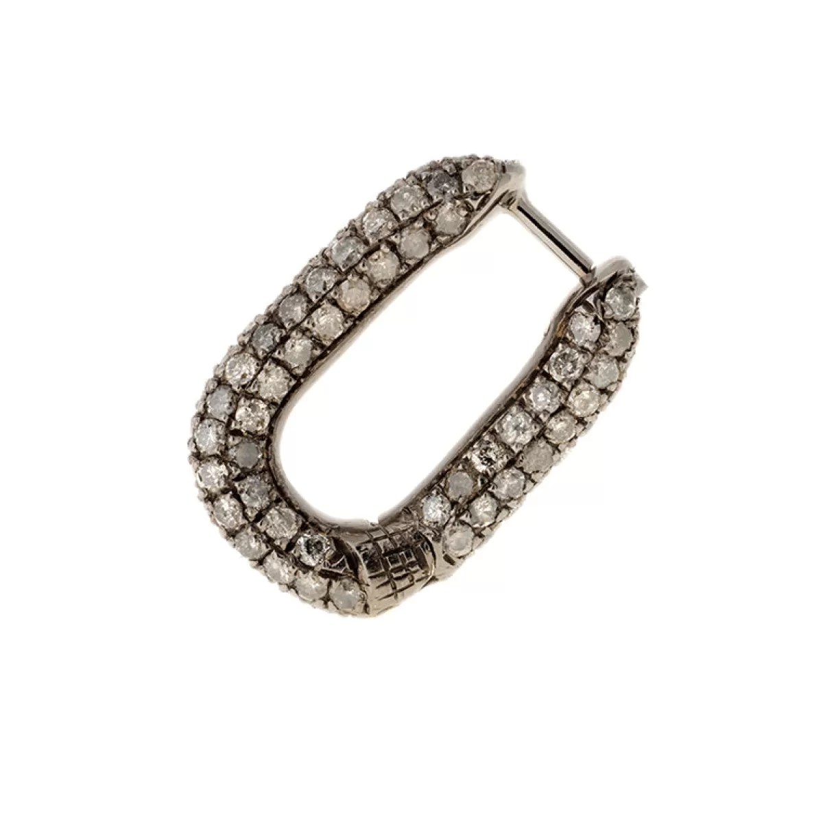Selim Mouzannar Earrings-Link Earringicy Grey Diamonds