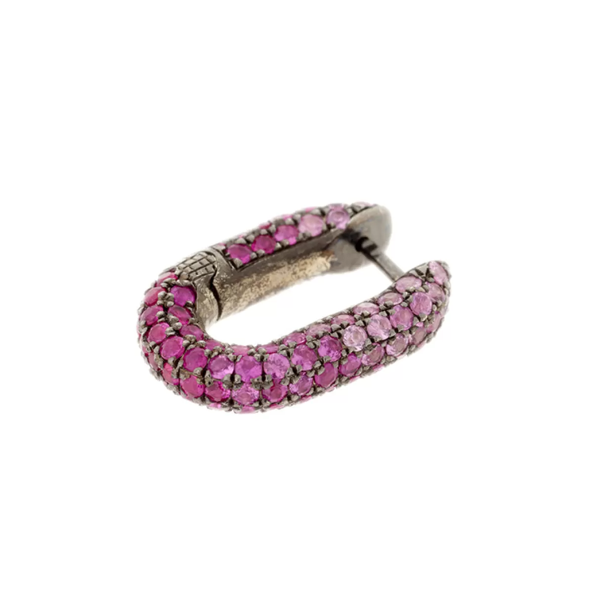 Selim Mouzannar Earrings-Link Earringpink Sapphires