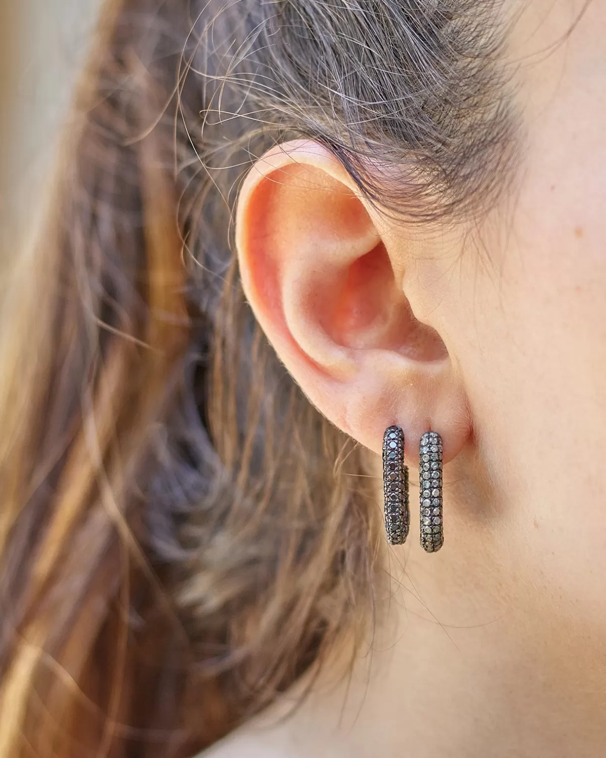 Selim Mouzannar Earrings-Link Earringsbrown Diamonds