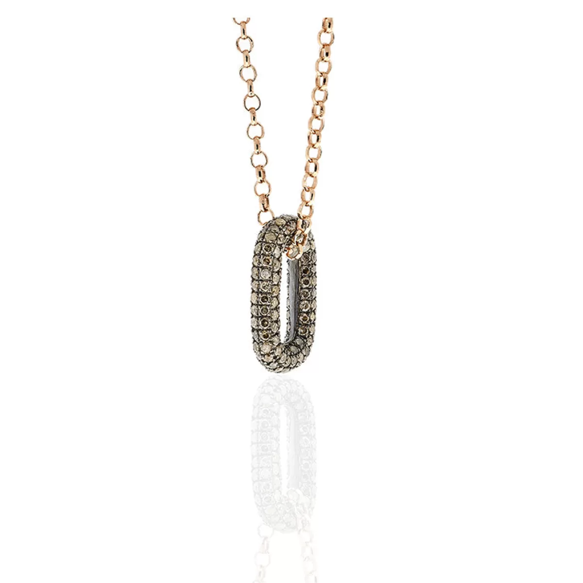 Selim Mouzannar Pendants-Link Pendantbrown Diamonds