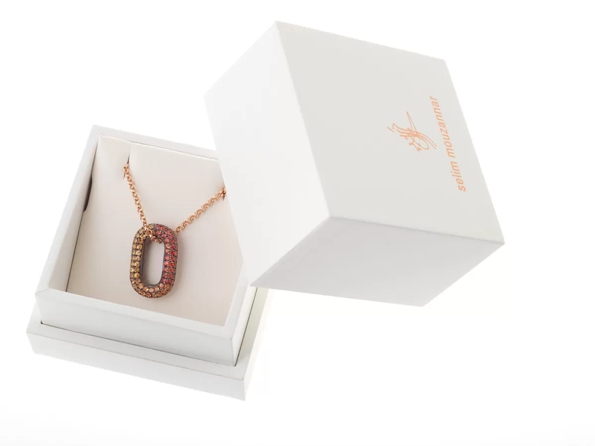 Selim Mouzannar Pendants-Link Pendantcolored Sapphires - Tsavorites