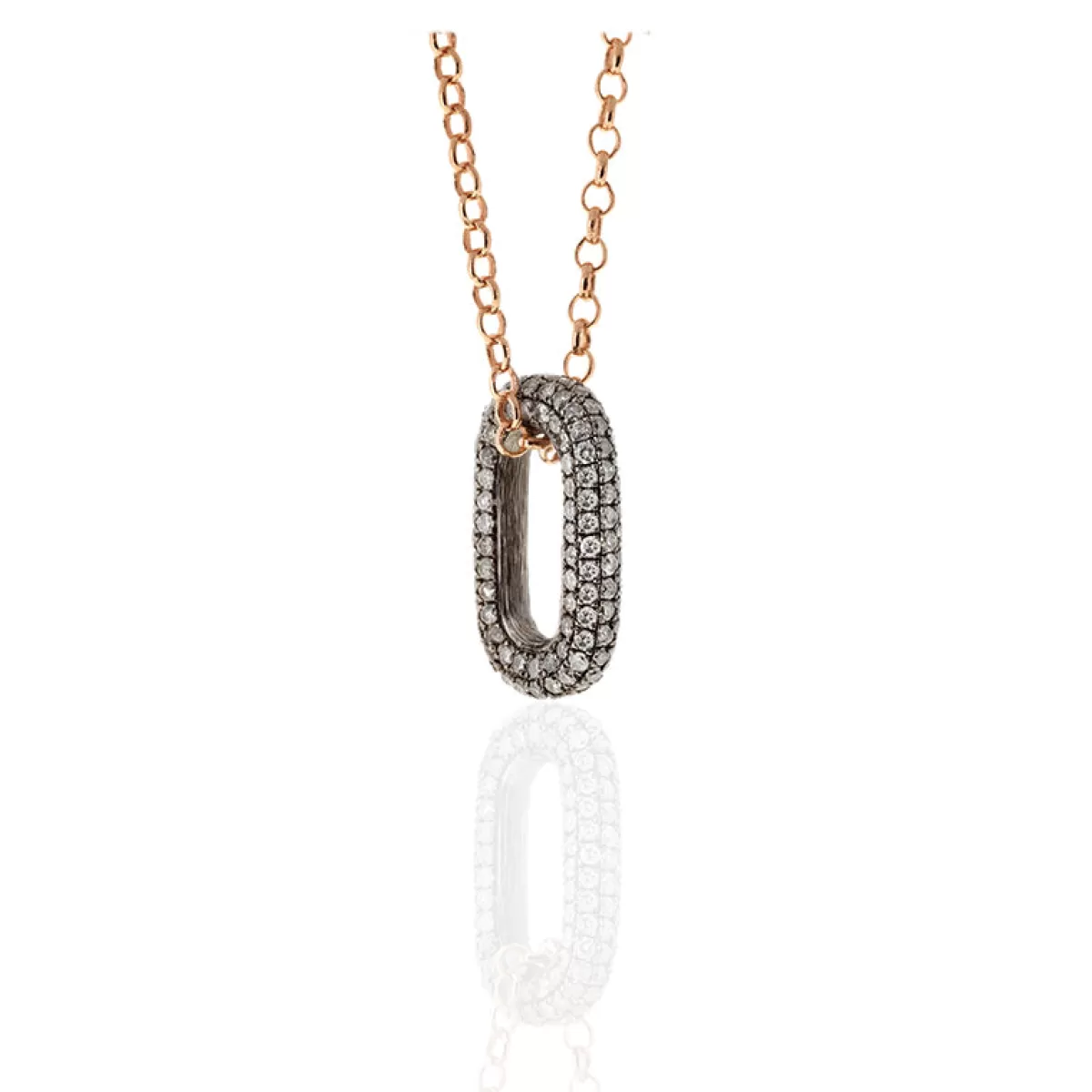 Selim Mouzannar Pendants-Link Pendanticy Grey Diamonds