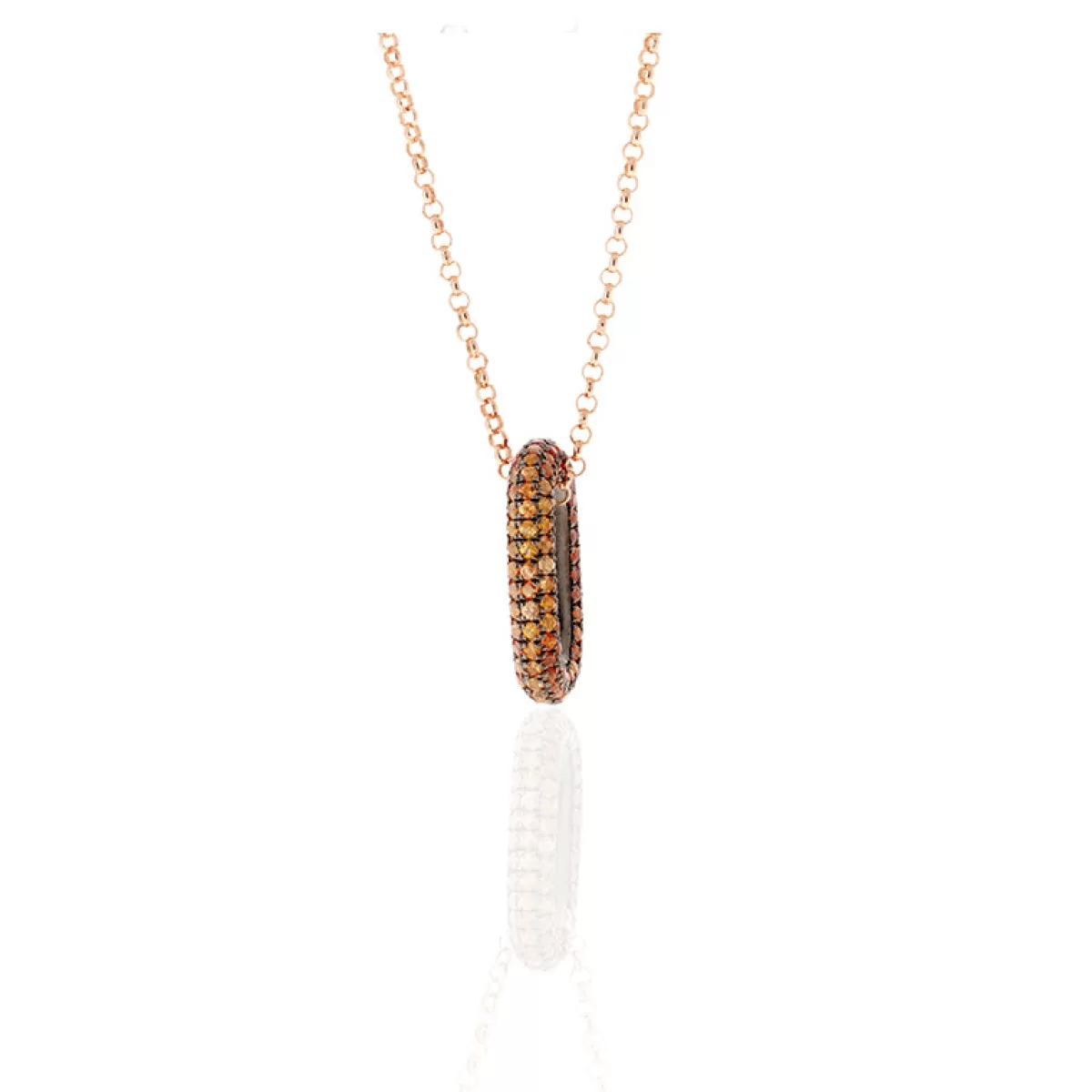 Selim Mouzannar Pendants-Link Pendantorange Sapphires