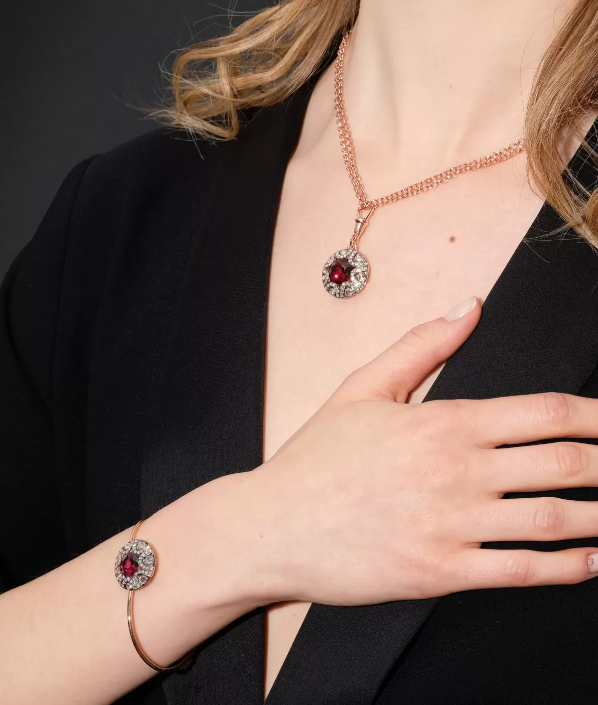 Selim Mouzannar Bracelets-Mille Et Une Nuits Braceletrhodolite - Diamonds