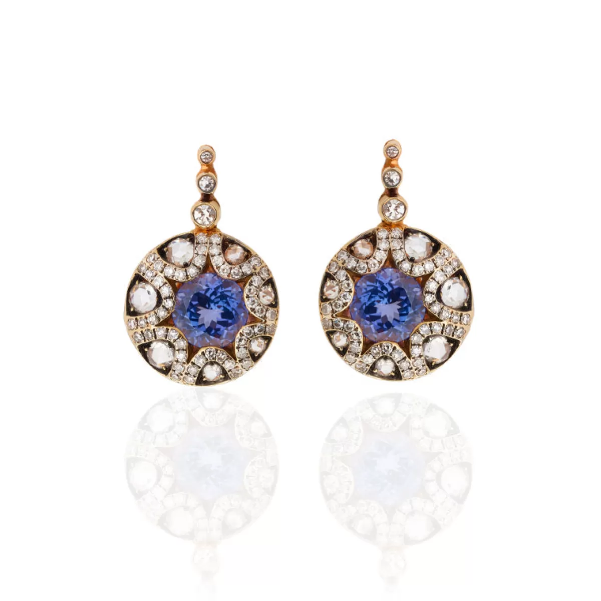 Selim Mouzannar Earrings-Mille Et Une Nuits Earringstanzanites - Diamonds