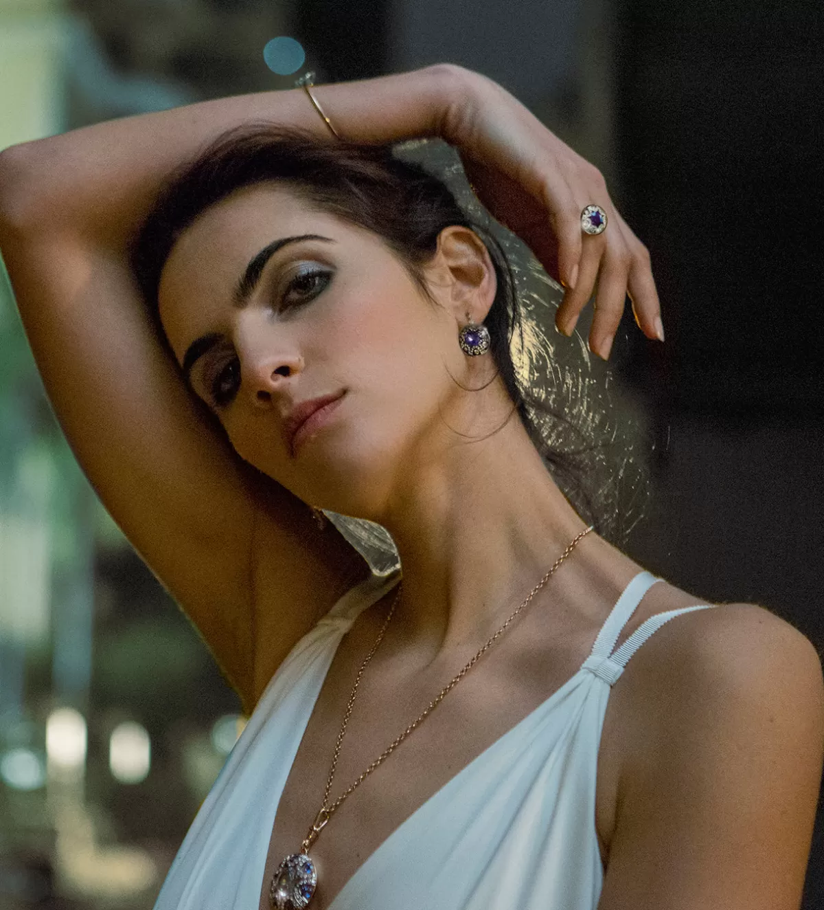 Selim Mouzannar Earrings-Mille Et Une Nuits Earringstanzanites - Diamonds