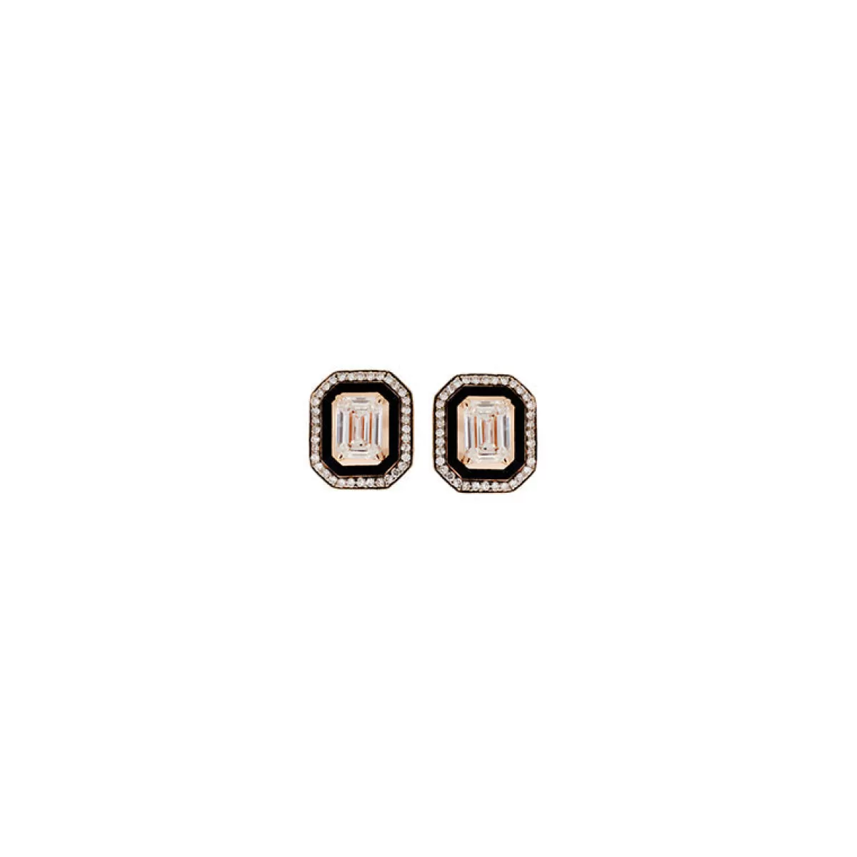 Selim Mouzannar Earrings-Mina Black Earringsdiamonds