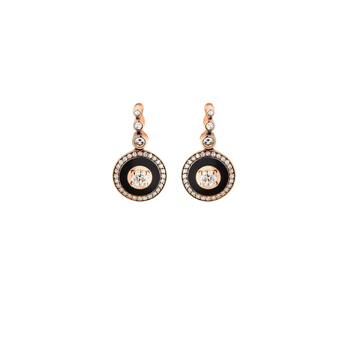 Selim Mouzannar Earrings-Mina Black Earringsdiamonds