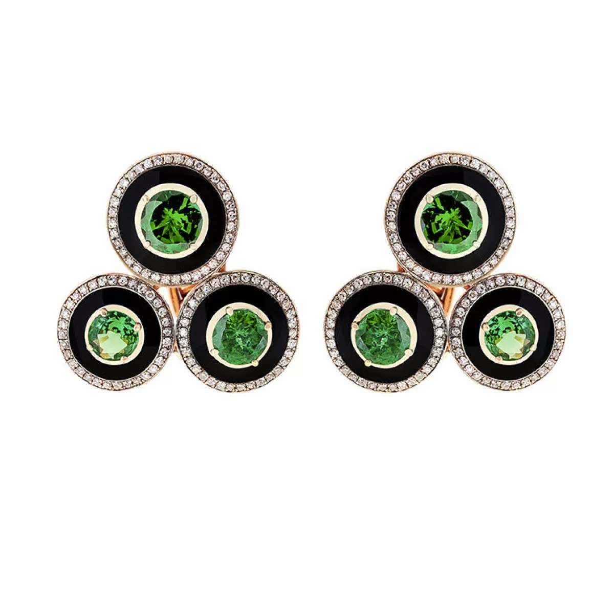 Selim Mouzannar Earrings-Mina Black Earringstsavorites - Diamonds