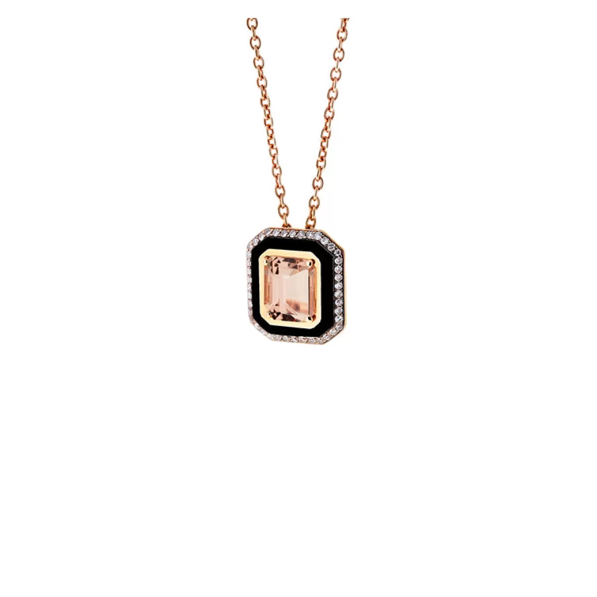 Selim Mouzannar Pendants-Mina Black Pendantmorganite - Diamonds