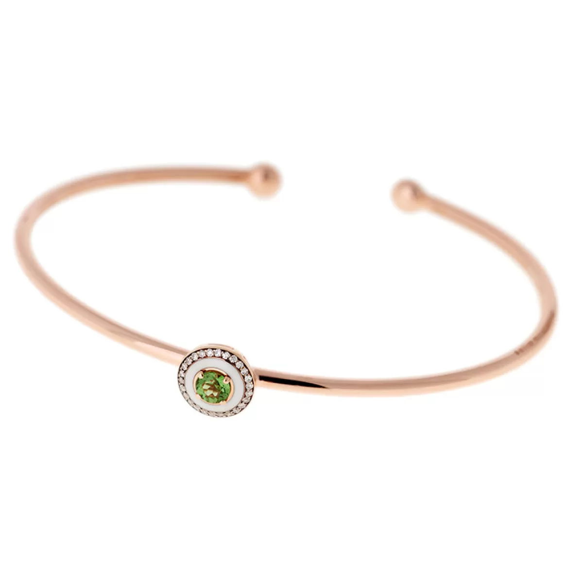 Selim Mouzannar Bracelets-Mina Ivory Braceletgreen Tourmaline - Diamonds