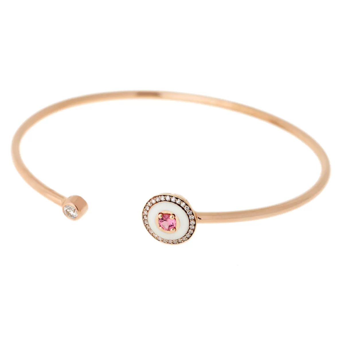 Selim Mouzannar Bracelets-Mina Ivory Braceletpink Tourmaline - Diamonds