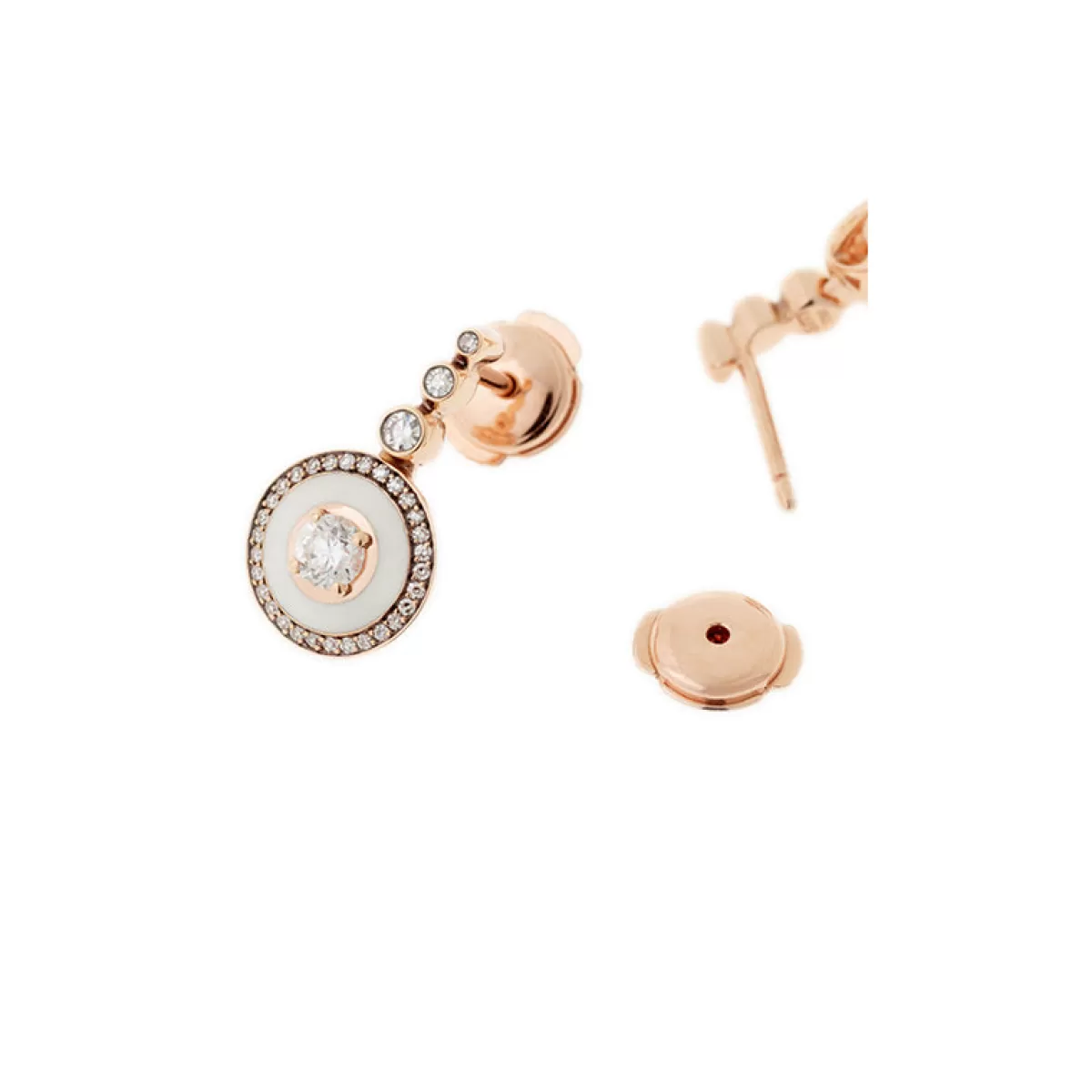 Selim Mouzannar Earrings-Mina Ivory Earringsdiamonds