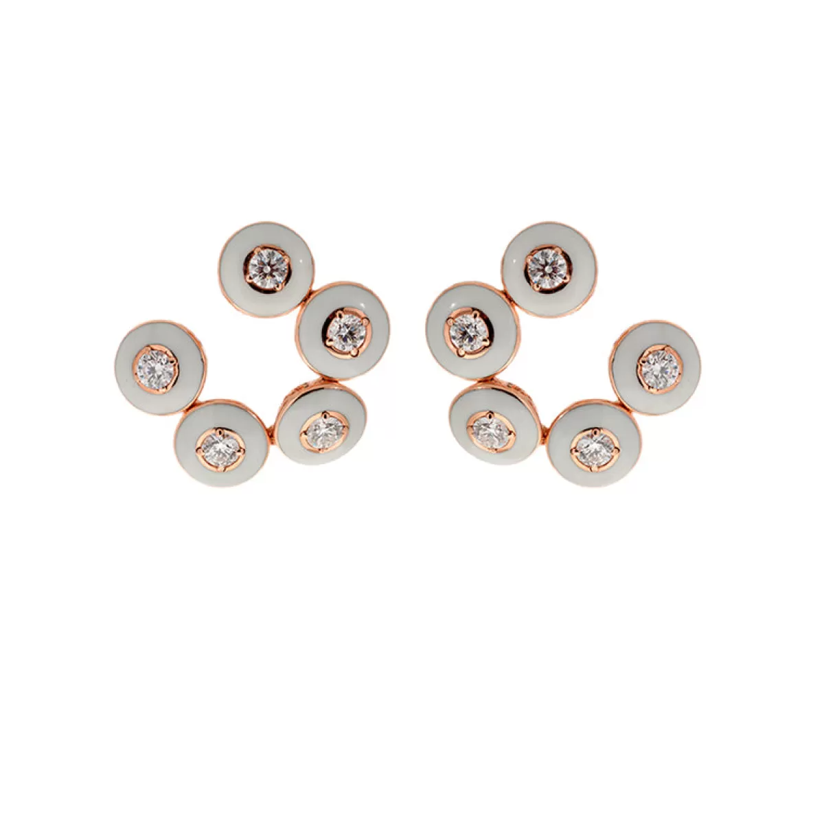Selim Mouzannar Earrings-Mina Ivory Earringsdiamonds