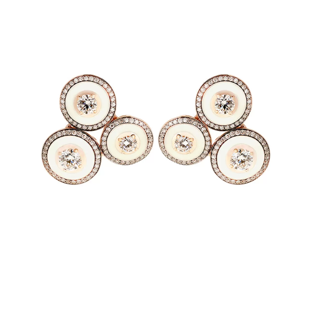 Selim Mouzannar Earrings-Mina Ivory Earringsdiamonds