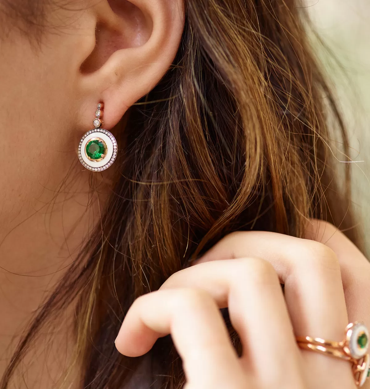 Selim Mouzannar Earrings-Mina Ivory Earringstsavorites - Diamonds
