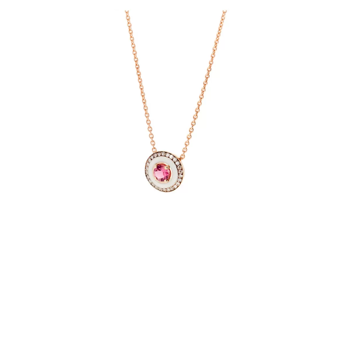 Selim Mouzannar Pendants-Mina Ivory Pendantpink Tourmaline - Diamonds