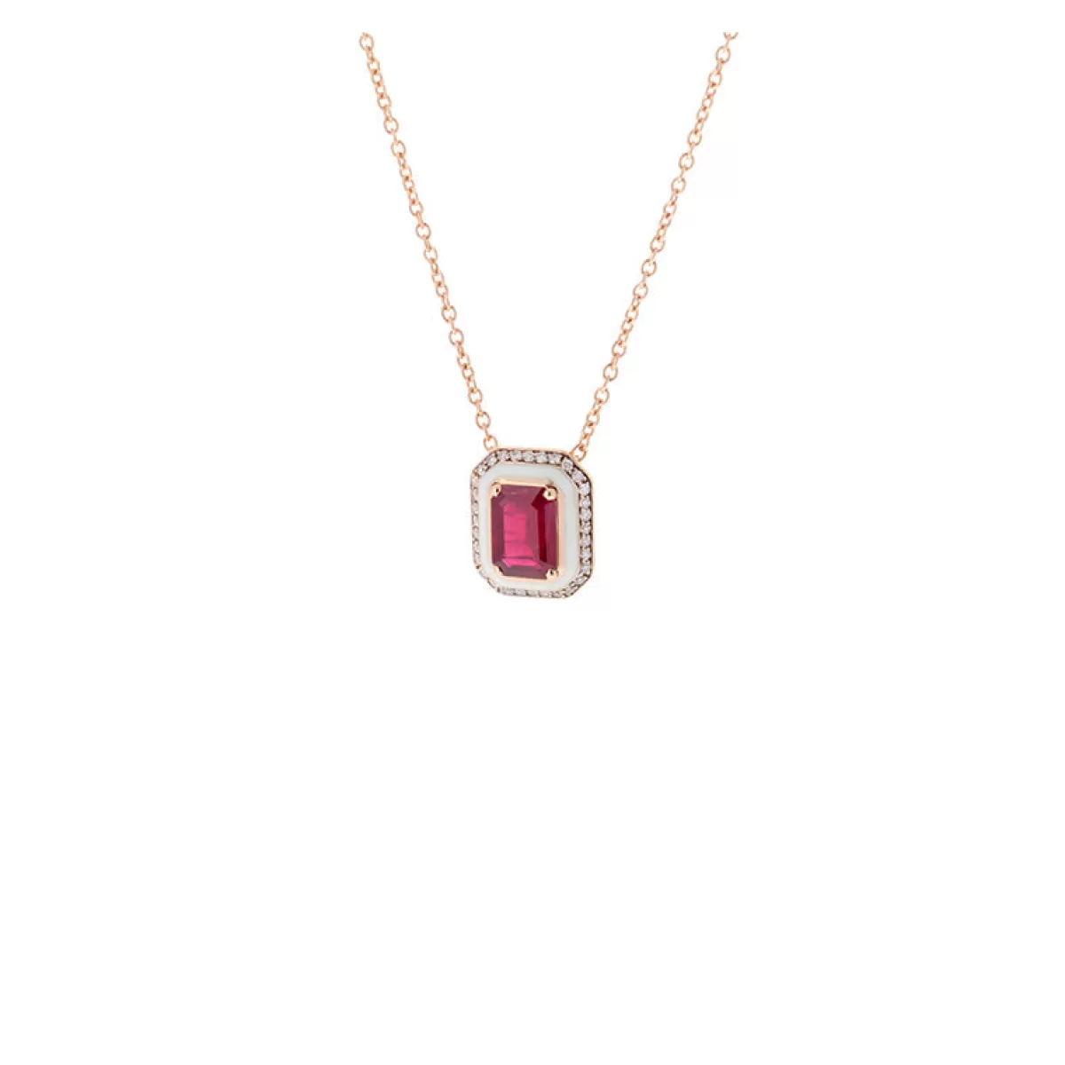 Selim Mouzannar Pendants-Mina Ivory Pendantruby - Diamonds