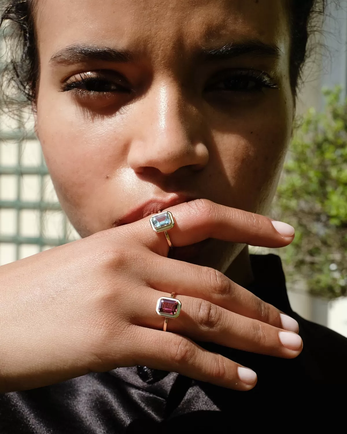 Selim Mouzannar Rings-Mina Ivory Ringaquamarine