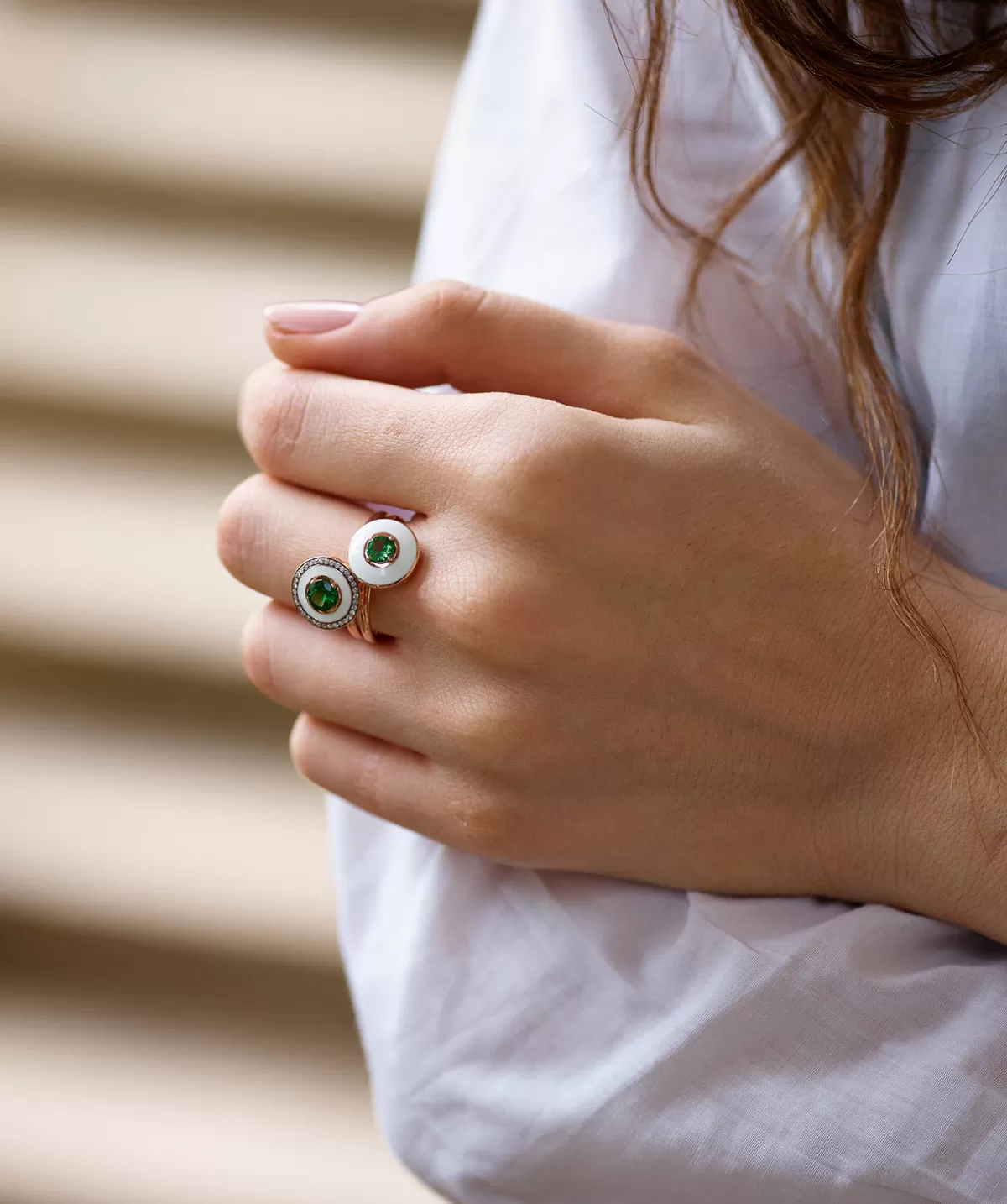 Selim Mouzannar Rings-Mina Ivory Ringtsavorite