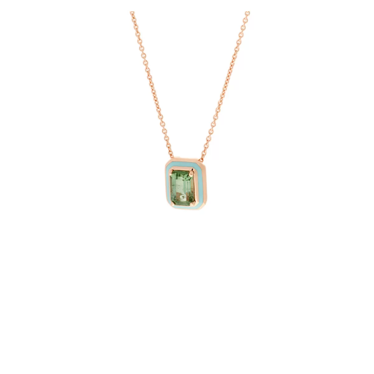 Selim Mouzannar Pendants-Mina Light Blue Pendantgreen Tourmaline