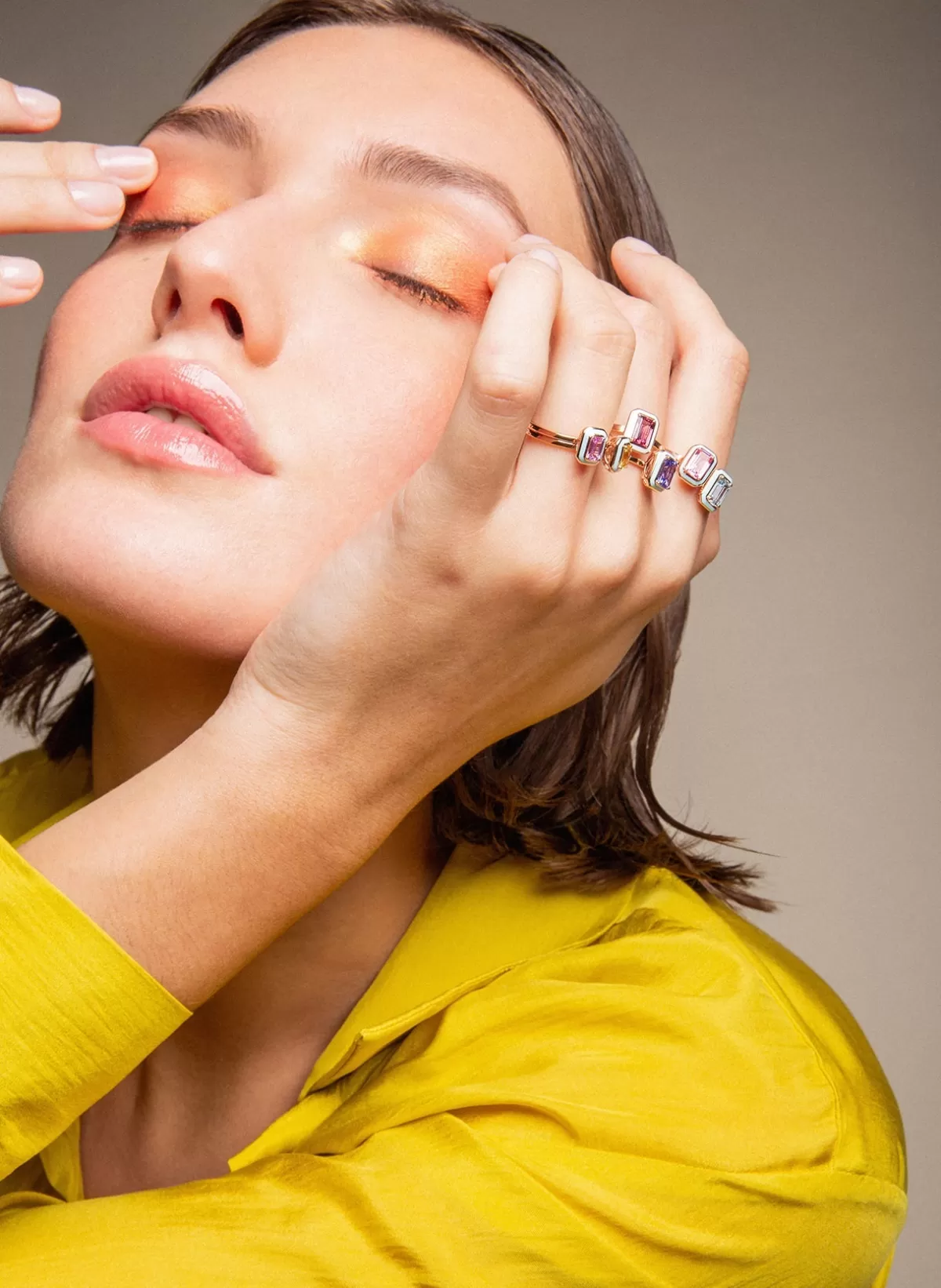 Selim Mouzannar Rings-Mina Light Blue Ringpink Sapphire