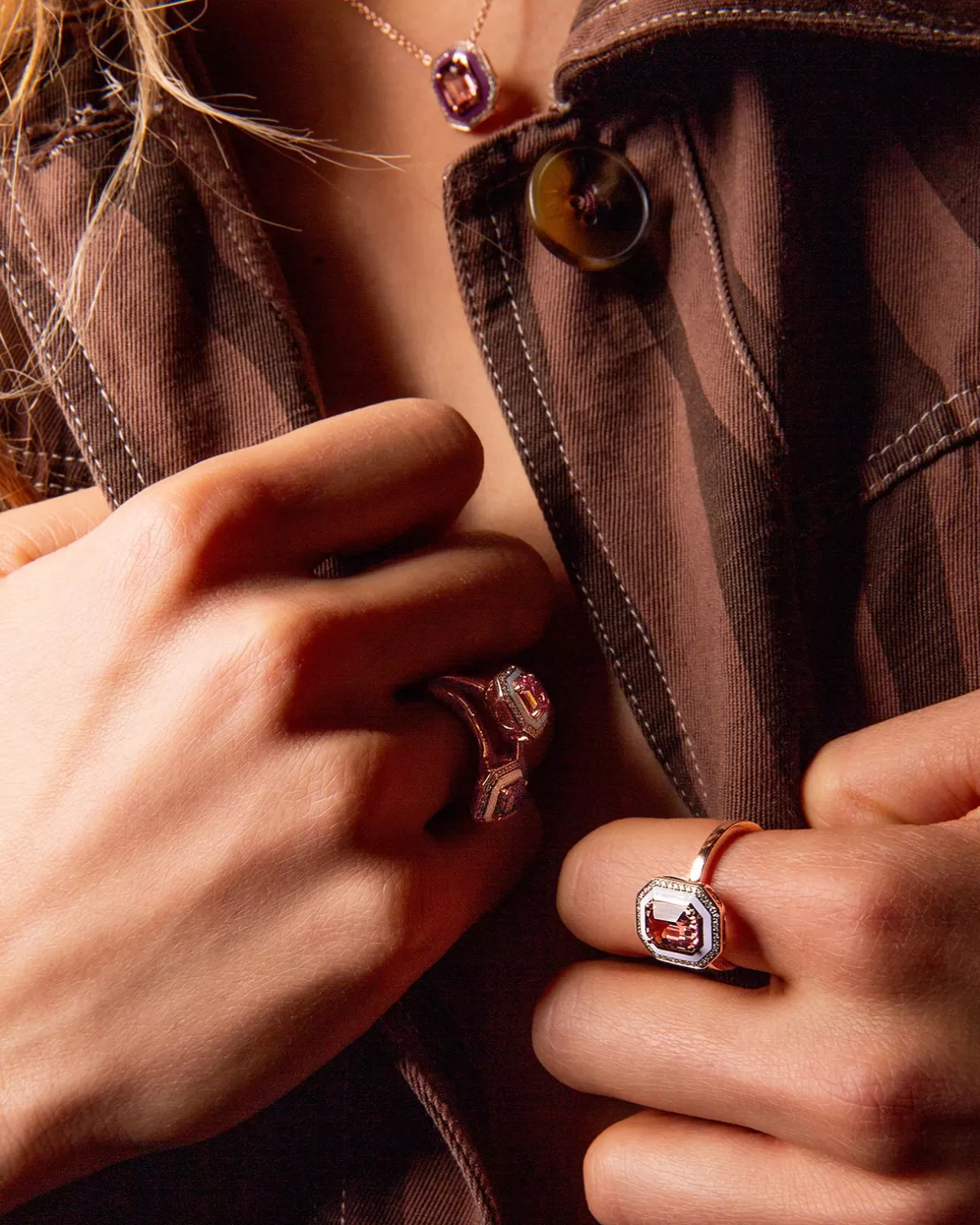 Selim Mouzannar Rings-Mina Lilac Ringpink Tourmaline - Diamonds