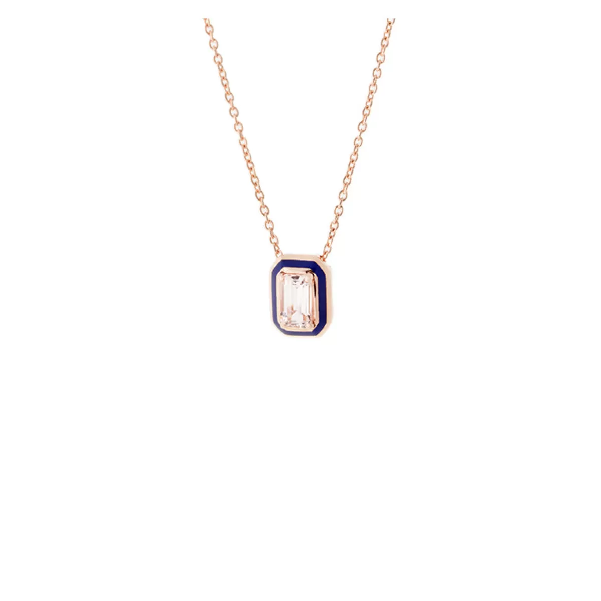 Selim Mouzannar Pendants-Mina Navy Blue Pendantmorganite