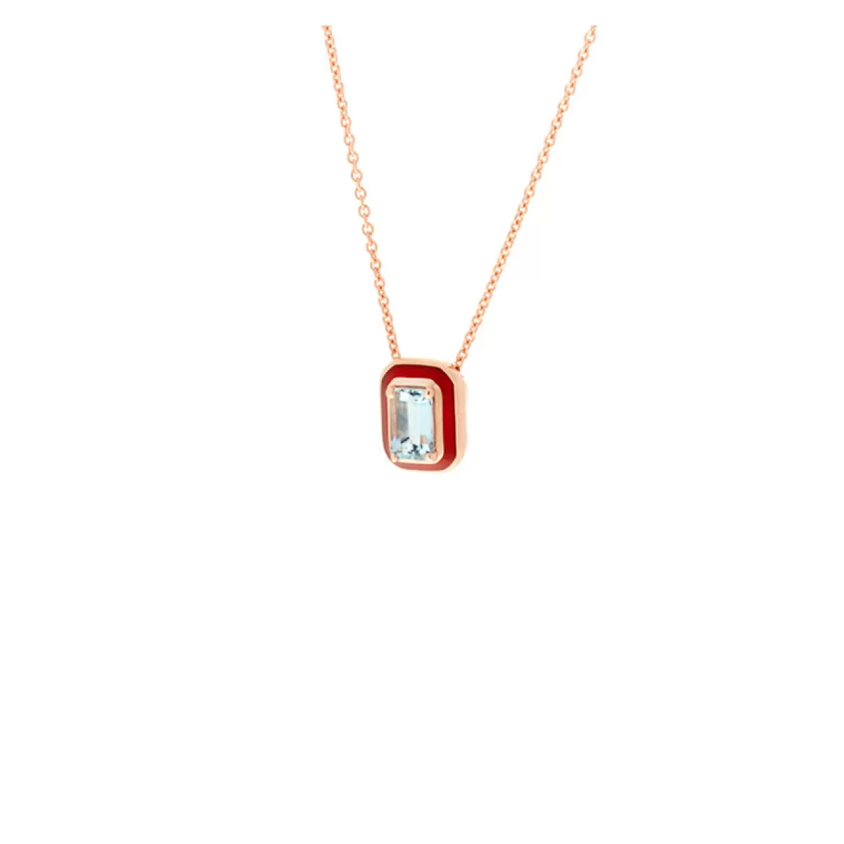 Selim Mouzannar Pendants-Mina Orange Pendant Aquamarine