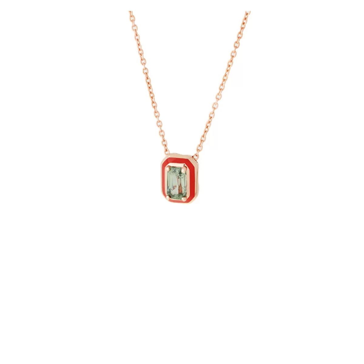 Selim Mouzannar Pendants-Mina Orange Pendantgreen Sapphire