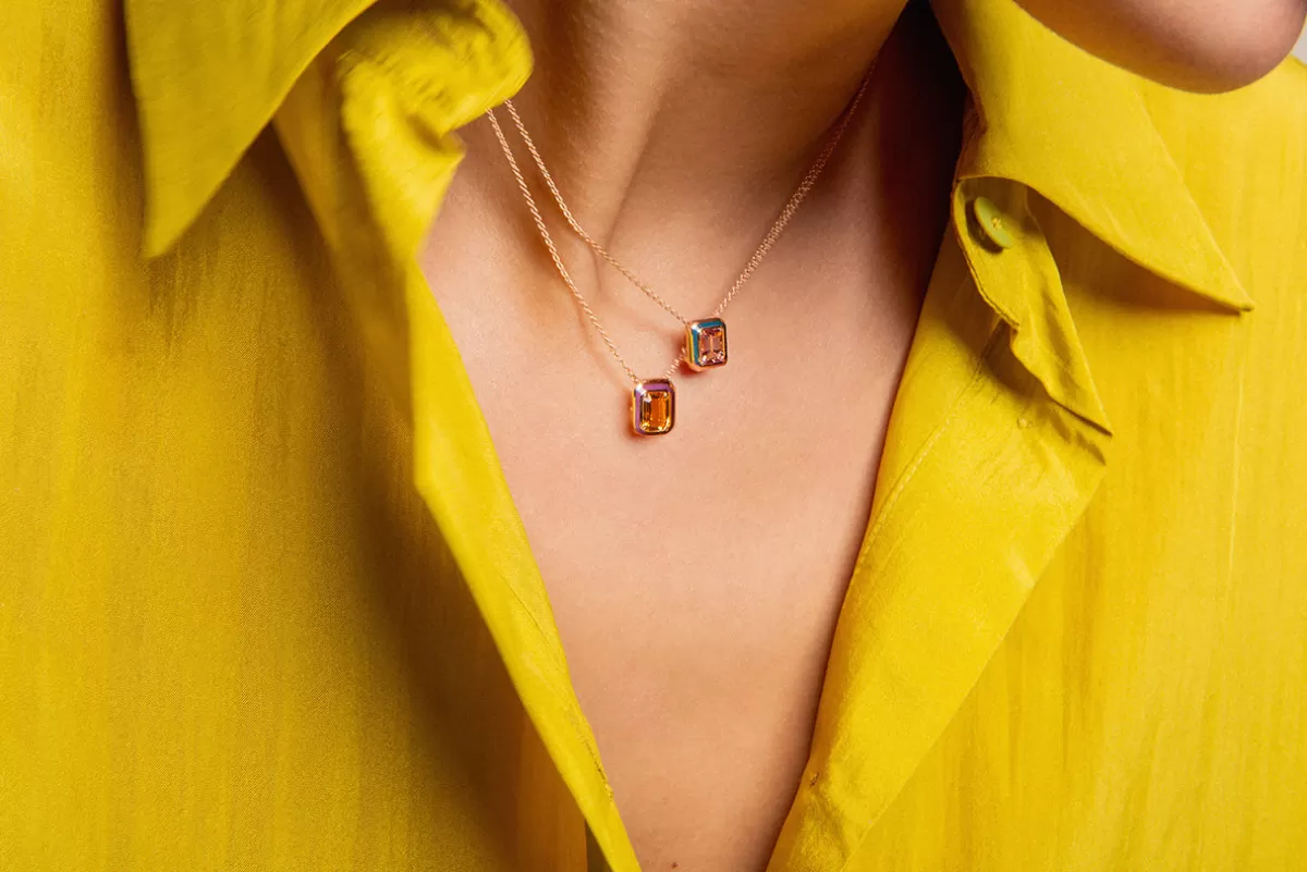 Selim Mouzannar Pendants-Mina Petrol Pendantpink Tourmaline