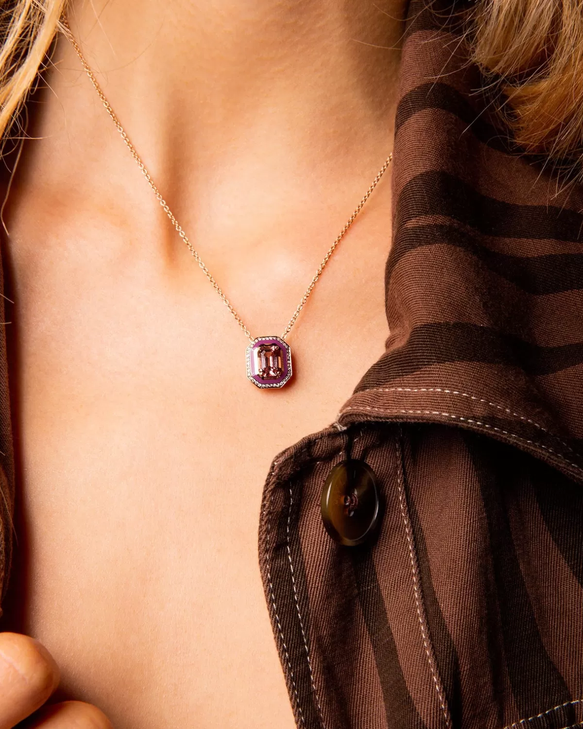 Selim Mouzannar Pendants-Mina Raspberry Pendantpink Tourmaline - Diamonds