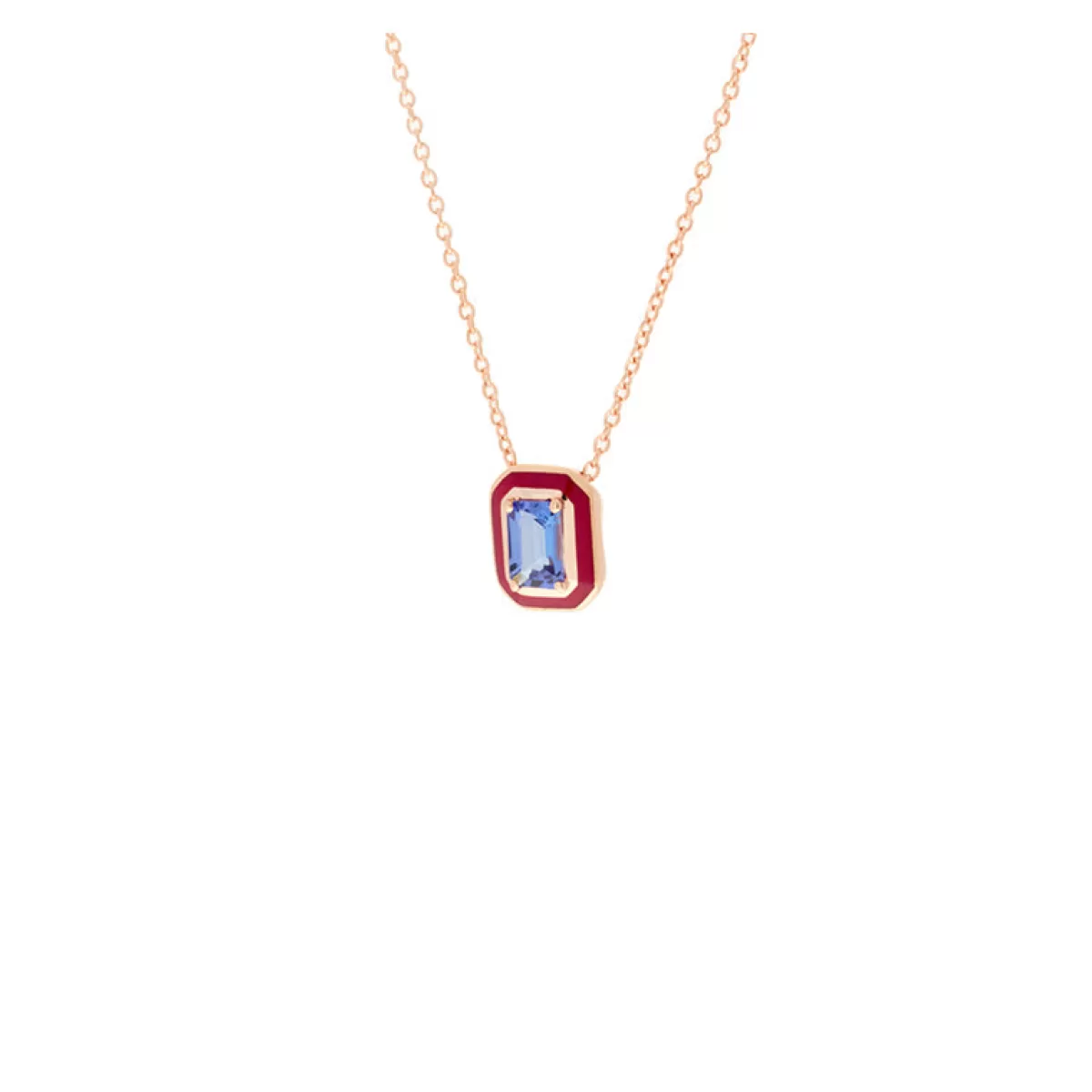 Selim Mouzannar Pendants-Mina Raspberry Pendanttanzanite