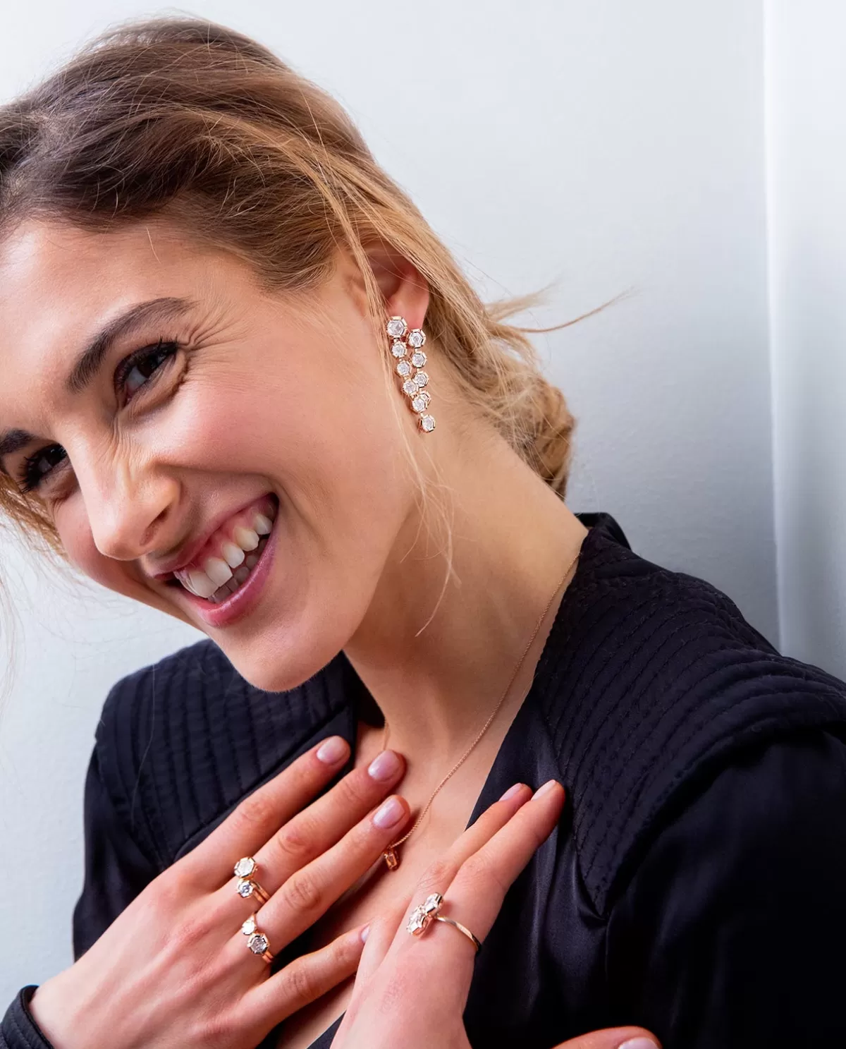 Selim Mouzannar Earrings-Rose De France Earringdiamonds