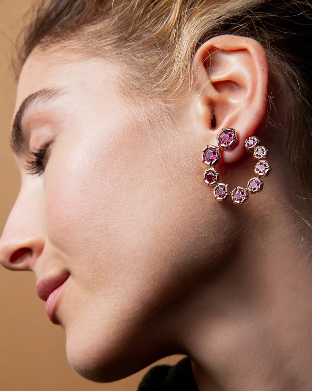 Selim Mouzannar Earrings-Rose De France Earringsrhodolites